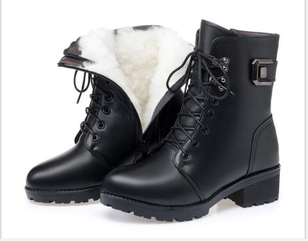 boots fashion autumn winter women genuine leather keep warm non-slip ladies ankle snow shoes large size, Black
boots fashion autumn winter women genuine leather keep warm non-slip ladies ankle snow shoes large size, Black
