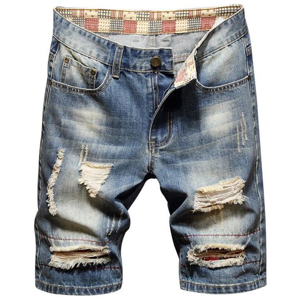 men ligh blue holes short jeans summer man straight fit denim shorts good quality men knee length jeans shorts denim pants, White;black
men ligh blue holes short jeans summer man straight fit denim shorts good quality men knee length jeans shorts denim pants, White;black
