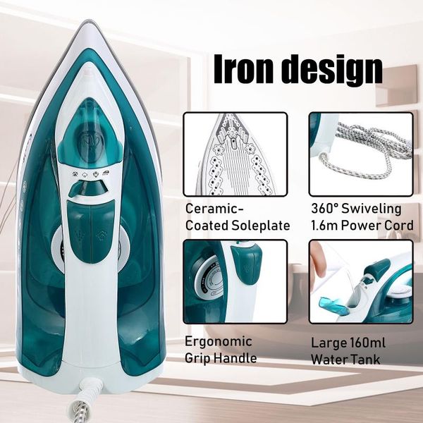 1600w portable mini electric garment steamer steam iron for clothing iron adjustable ceramic soleplate for ironing 
1600w portable mini electric garment steamer steam iron for clothing iron adjustable ceramic soleplate for ironing