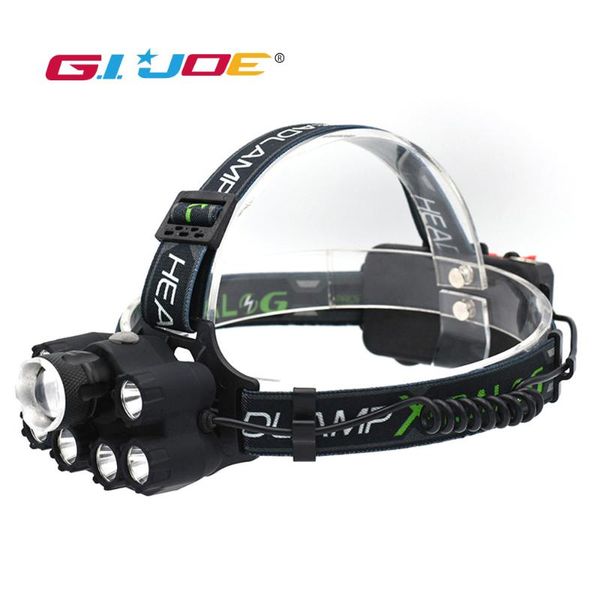 gijoe t6 led headlamp waterproof usb rechargeable 2000lm use 2*18650 battery super bright headlight 6 modes with back light
gijoe t6 led headlamp waterproof usb rechargeable 2000lm use 2*18650 battery super bright headlight 6 modes with back light