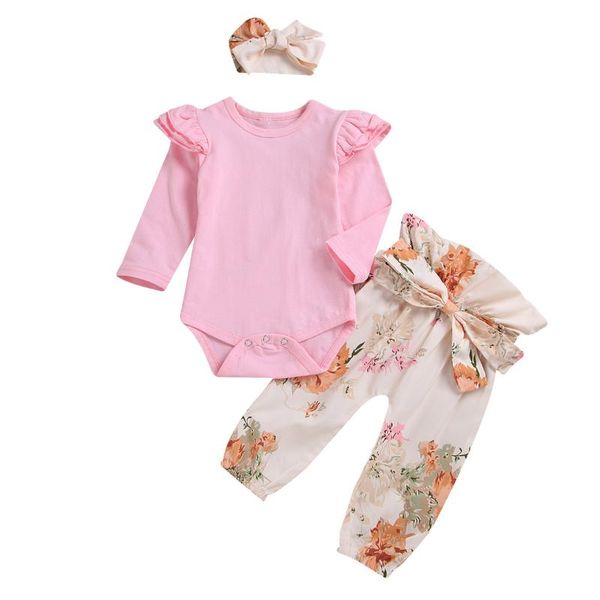 clothing sets 3pcs born baby girl clothes headband long sleeve jumpsuit romper floral print pants casual outfits, White
clothing sets 3pcs born baby girl clothes headband long sleeve jumpsuit romper floral print pants casual outfits, White