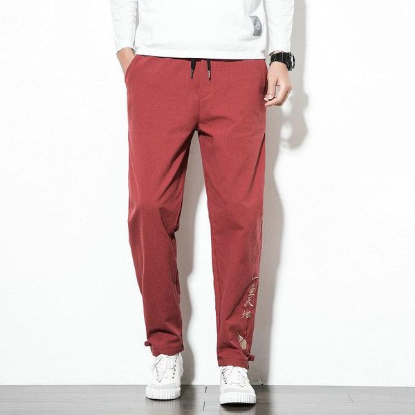 men's pants chinese style sweatpants oriental men embroidery traditional trousers drop abz513, Black
men's pants chinese style sweatpants oriental men embroidery traditional trousers drop abz513, Black