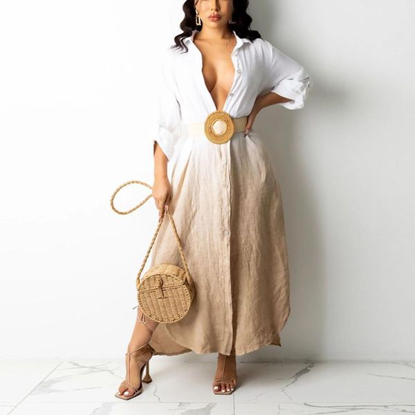 casual dresses autumn women shirt dress long sleeve tunics button up slit party clubwear loose oversized robe femme, Black;gray
casual dresses autumn women shirt dress long sleeve tunics button up slit party clubwear loose oversized robe femme, Black;gray