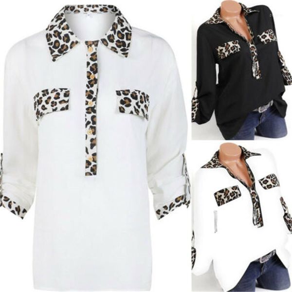women half sleeve leopard printed shirt slim fitness formal casual shirts soft blouse black white women's blouses &
women half sleeve leopard printed shirt slim fitness formal casual shirts soft blouse black white women's blouses &