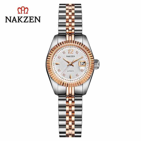 wristwatches nakzen women watches automatic mechanical watch stainless steel luxury wristwatch life waterproof clock white, Slivery;brown
wristwatches nakzen women watches automatic mechanical watch stainless steel luxury wristwatch life waterproof clock white, Slivery;brown