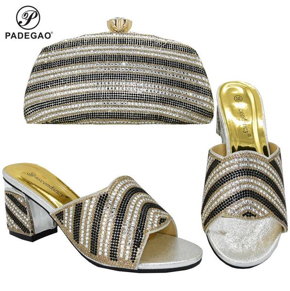 dress shoes silver wedding woman pointed toe ladies sandals and bag party decorated with rhinestone arrival, Black
dress shoes silver wedding woman pointed toe ladies sandals and bag party decorated with rhinestone arrival, Black