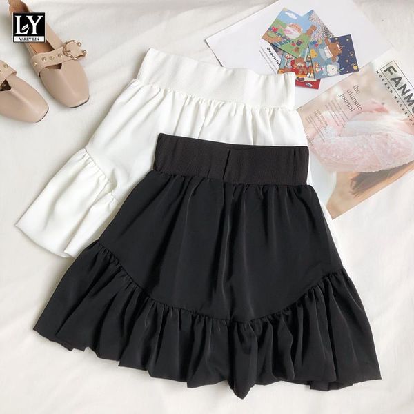 skirts ly varey lin summer sweet female solid color white a-line bubble women casual high waist irregular fold mini, Black
skirts ly varey lin summer sweet female solid color white a-line bubble women casual high waist irregular fold mini, Black