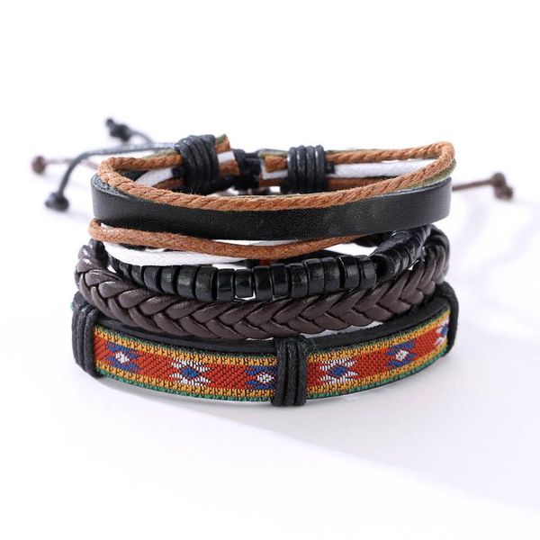 charm bracelets 1 set men punk multi-layer weave rope pu leather accessories xin-, Golden;silver
charm bracelets 1 set men punk multi-layer weave rope pu leather accessories xin-, Golden;silver