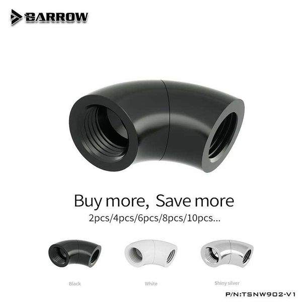 fans & coolings barrow tsnw902-v1,90 degrees double female 360 degree rotatable fitting,black/white/silver fittings for water cooler pc
fans & coolings barrow tsnw902-v1,90 degrees double female 360 degree rotatable fitting,black/white/silver fittings for water cooler pc