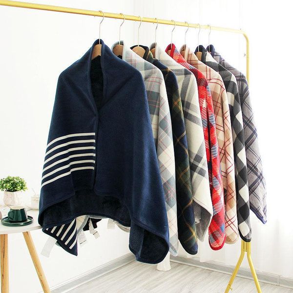 functional flannel and lamb wool blanket office car nap throw thicken plush warm women shawl with button
functional flannel and lamb wool blanket office car nap throw thicken plush warm women shawl with button