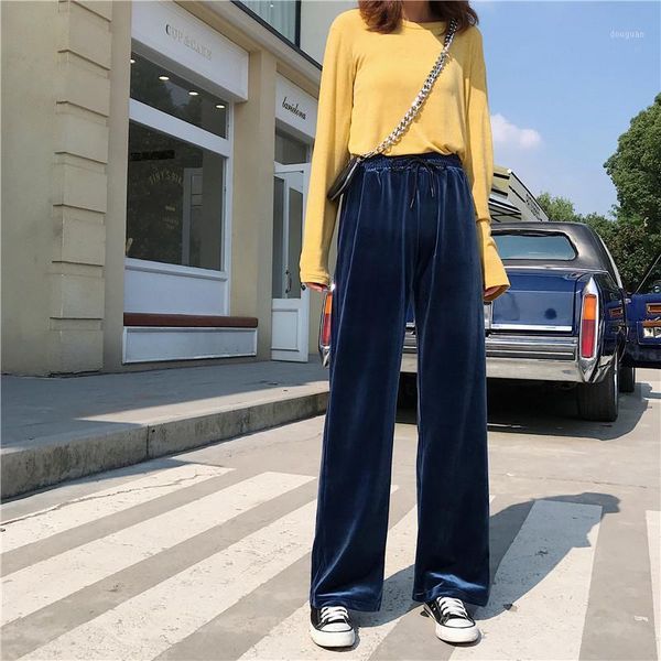 women's pants & capris winter autumn velvet wide leg women korean solid pit long trousers elastic lace up plus size shein sweatpants, Black;white
women's pants & capris winter autumn velvet wide leg women korean solid pit long trousers elastic lace up plus size shein sweatpants, Black;white
