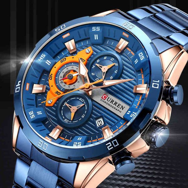 curren new sports watch for men 30m waterproof chronograph quartz wristwatches luxury big brand clock montre homme male gift, Slivery;brown
curren new sports watch for men 30m waterproof chronograph quartz wristwatches luxury big brand clock montre homme male gift, Slivery;brown
