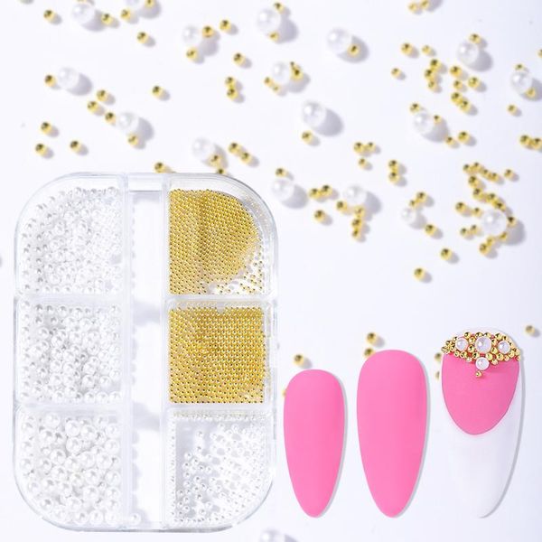 nail art decorations 1 set 3d round pearl steel bead rhinestone decoration tiny metal ball nails part design accessorie tool box, Silver;gold
nail art decorations 1 set 3d round pearl steel bead rhinestone decoration tiny metal ball nails part design accessorie tool box, Silver;gold