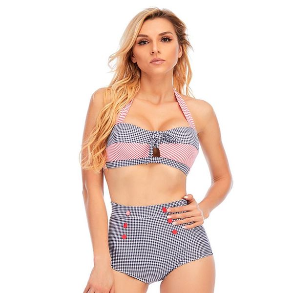 women's swimwear 2021 europe and america split swimsuit large size high waist bikini, White;black
women's swimwear 2021 europe and america split swimsuit large size high waist bikini, White;black
