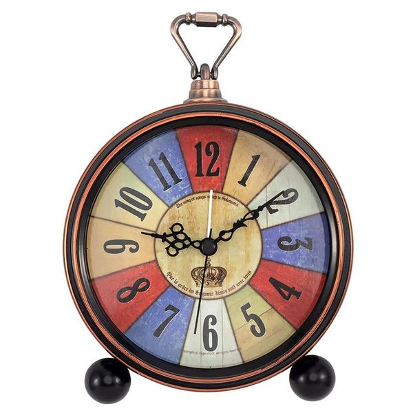 other clocks & accessories table clock, retro vintage non-ticking desk alarm clock silent quartz for bedroom living room indoor decoration
other clocks & accessories table clock, retro vintage non-ticking desk alarm clock silent quartz for bedroom living room indoor decoration