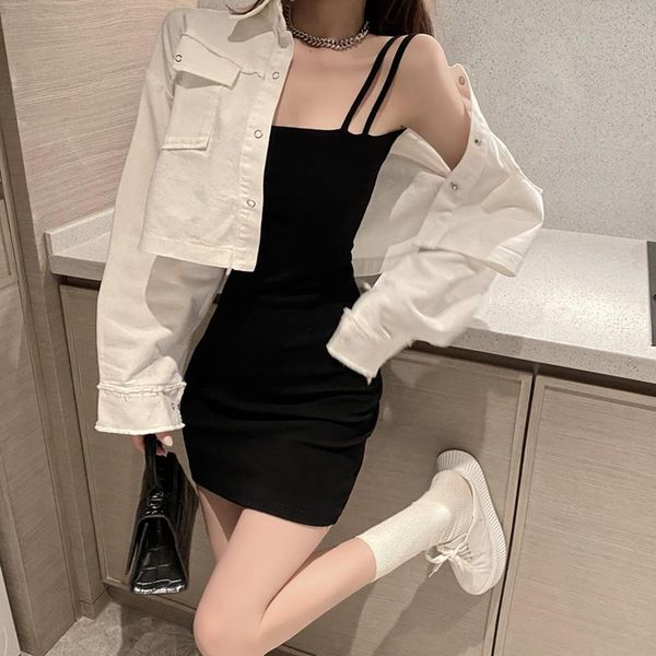 women's jackets jacket spring autumn solid biker short coat casual white female two pieces set loose outwear slim skirt, Black;brown 
women's jackets jacket spring autumn solid biker short coat casual white female two pieces set loose outwear slim skirt, Black;brown