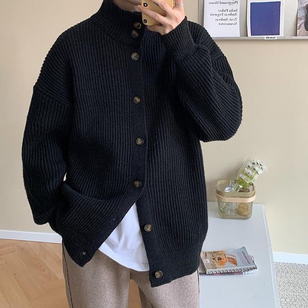 men's sweaters autumn winter men women turtleneck cardigan sweater coat loose casual knitwear jacket, White;black
men's sweaters autumn winter men women turtleneck cardigan sweater coat loose casual knitwear jacket, White;black