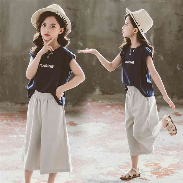 summer children sets sleeveless letter solid wide leg pants 2pcs girls clothes 2-7t 210629, White
summer children sets sleeveless letter solid wide leg pants 2pcs girls clothes 2-7t 210629, White