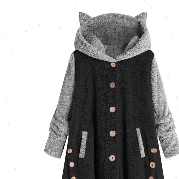 womens sweatshirt hooded cute ear plush patchwork plus size 5xl pullover ladies pocket long sleeves oversized hoodie zer, Black
womens sweatshirt hooded cute ear plush patchwork plus size 5xl pullover ladies pocket long sleeves oversized hoodie zer, Black