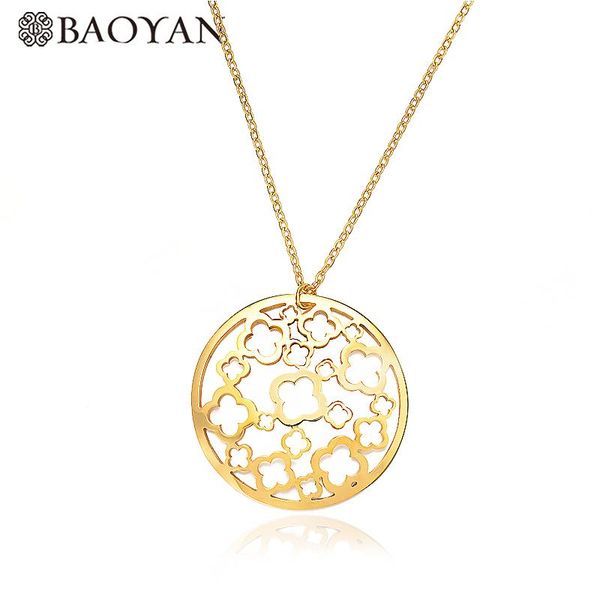 pendant necklaces baoyan stainless steel gold color silver gorgeous hollowed flowers carved necklace for women
pendant necklaces baoyan stainless steel gold color silver gorgeous hollowed flowers carved necklace for women