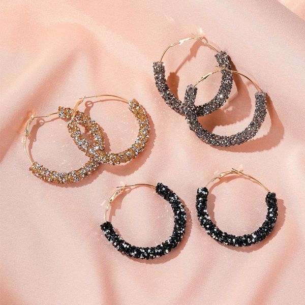 hoop & huggie trendy earrings for women circle round rhinestone fashion statement jewelry gifts boucles d'oreilles, Golden;silver
hoop & huggie trendy earrings for women circle round rhinestone fashion statement jewelry gifts boucles d'oreilles, Golden;silver