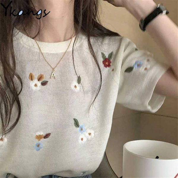 black white embroidered t shirts women's short-sleeved summer clothing crop mujer camisetas streetwear korean wild 210619
black white embroidered t shirts women's short-sleeved summer clothing crop mujer camisetas streetwear korean wild 210619