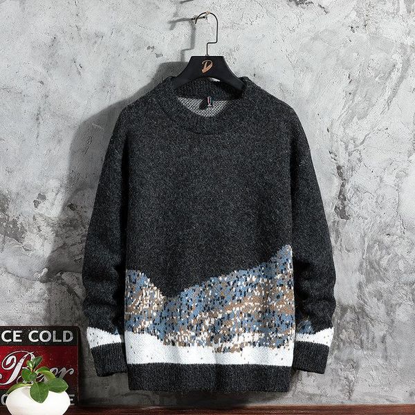 men's sweaters 2022 jacquard sweater youth autumn loose round neck multicolor long sleeve, White;black
men's sweaters 2022 jacquard sweater youth autumn loose round neck multicolor long sleeve, White;black