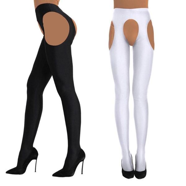 men's socks women's shiny open crotch pantyhose 4 way hollow out long stockings thigh high tights trousers suspender lingerie, Black
men's socks women's shiny open crotch pantyhose 4 way hollow out long stockings thigh high tights trousers suspender lingerie, Black