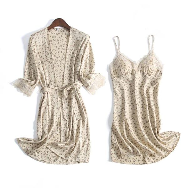 women satin 2pcs nighty&robe suit leopard nightgown lace intimate lingerie beige sleepwear nightwear casual home clothes, Black;red
women satin 2pcs nighty&robe suit leopard nightgown lace intimate lingerie beige sleepwear nightwear casual home clothes, Black;red