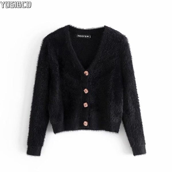 yosibcd women 2021 fashion faux fur cropped knitted cardigan sweater vintage v long sleeve female outerwear chic, White
yosibcd women 2021 fashion faux fur cropped knitted cardigan sweater vintage v long sleeve female outerwear chic, White