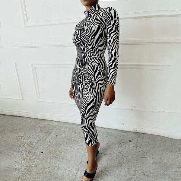 casual dresses hirigin 2021 women dress fall autumn long sleeve zebra skin print turtleneck bodycon party front zip up pencil, Black;gray
casual dresses hirigin 2021 women dress fall autumn long sleeve zebra skin print turtleneck bodycon party front zip up pencil, Black;gray