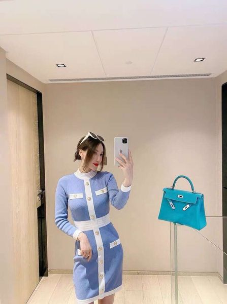 220 2021 spring a line long sleeve crew neck black blue brand same style dress womens clothes sh
220 2021 spring a line long sleeve crew neck black blue brand same style dress womens clothes sh