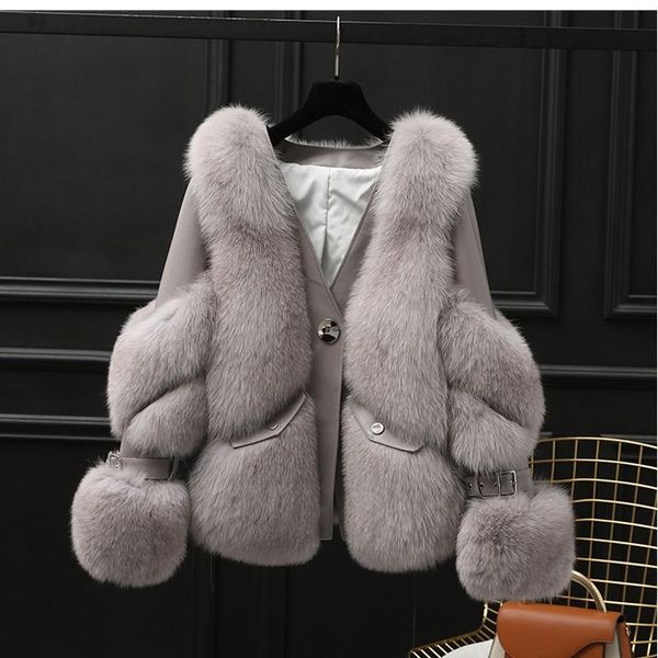 women's fur & faux fashion real coats with genuine sheepskin leather wholeskin natural jacket outwear luxury women 2021 winter, Black
women's fur & faux fashion real coats with genuine sheepskin leather wholeskin natural jacket outwear luxury women 2021 winter, Black