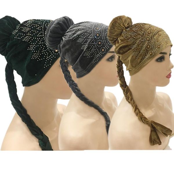 ethnic clothing 3pcs muslim women turban velvet rhinestone bonnet knot braids luxury beanies skullies arab hijab bandanas chemo cancer hat i, Red
ethnic clothing 3pcs muslim women turban velvet rhinestone bonnet knot braids luxury beanies skullies arab hijab bandanas chemo cancer hat i, Red