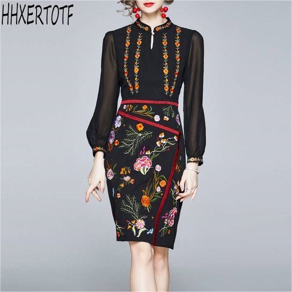 summer fashion women european high-end black embroidered retro bag hip long-sleeved ol dress 210531, Black;gray
summer fashion women european high-end black embroidered retro bag hip long-sleeved ol dress 210531, Black;gray