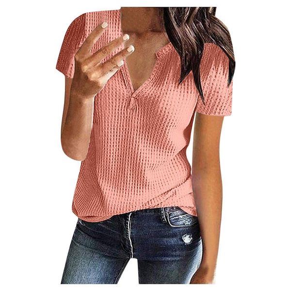 women's blouses & shirts crop female v-neck summer short sleeve blouse vintage clothes ribbed solid slim knit cropped tees d4, White
women's blouses & shirts crop female v-neck summer short sleeve blouse vintage clothes ribbed solid slim knit cropped tees d4, White