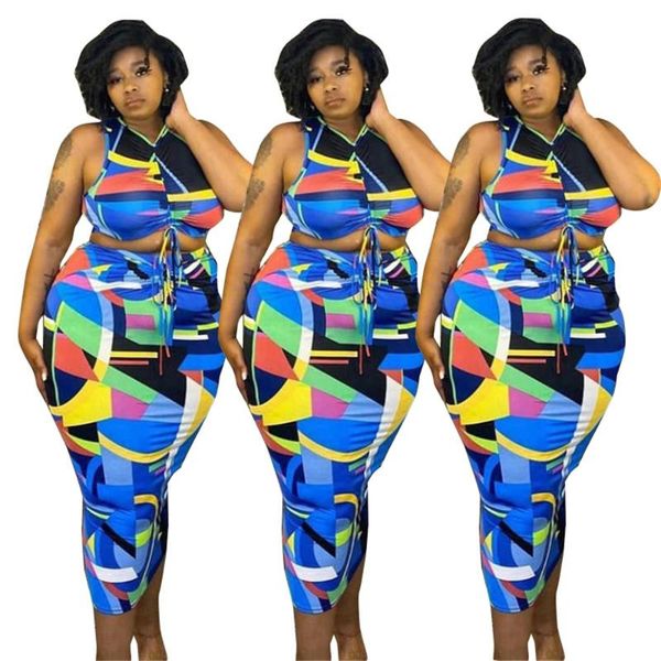 plus size tracksuits women's clothing 5xl pleated print v collar lace-up crop midi skirts two piece suit wholesale drop, Black
plus size tracksuits women's clothing 5xl pleated print v collar lace-up crop midi skirts two piece suit wholesale drop, Black