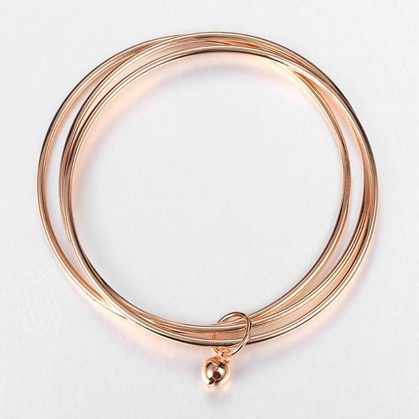 link, chain fashion womens bangle 585 rose gold triple layered bracelet for women girls key bead charm party jewelry gifts hcb56, Black
link, chain fashion womens bangle 585 rose gold triple layered bracelet for women girls key bead charm party jewelry gifts hcb56, Black