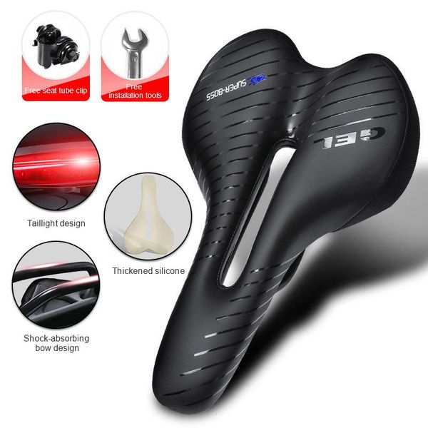 bike saddles ergonomic design bicycle saddle mtb silica gel cushioned breathable seat soft absorber for road accessories
bike saddles ergonomic design bicycle saddle mtb silica gel cushioned breathable seat soft absorber for road accessories