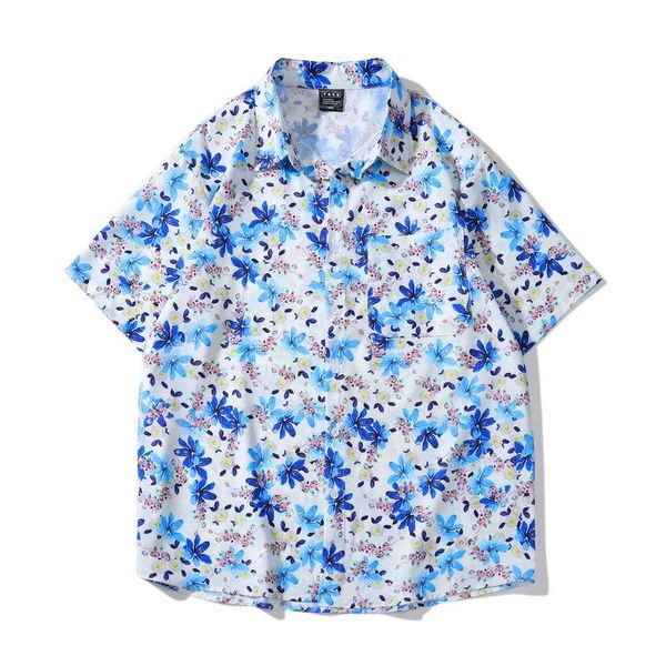 men's casual shirts 2021 high street hawaiian little flowers full print beach cardigan leisure short sleeves man, White;black
men's casual shirts 2021 high street hawaiian little flowers full print beach cardigan leisure short sleeves man, White;black