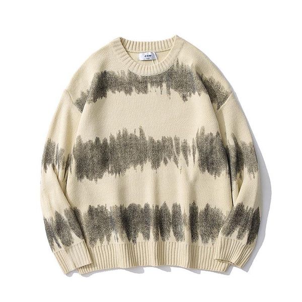 men's sweaters kiovno men harakuju oversized knitted pullover sweater tie dye loose streetwear sweatshirt for male, White;black
men's sweaters kiovno men harakuju oversized knitted pullover sweater tie dye loose streetwear sweatshirt for male, White;black