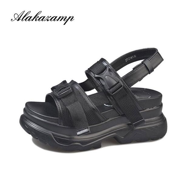 sandals platform 2021 summer chunky high heels female wedges shoes for women fish toe white sandalia feminina, Black
sandals platform 2021 summer chunky high heels female wedges shoes for women fish toe white sandalia feminina, Black