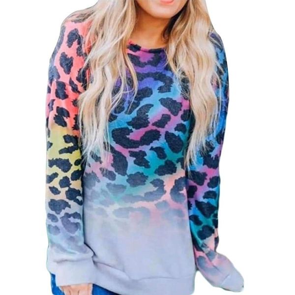 women's hoodies & sweatshirts colorful leopard printed for women casual long sleeve loose pullovers autumn female streetwear, Black
women's hoodies & sweatshirts colorful leopard printed for women casual long sleeve loose pullovers autumn female streetwear, Black