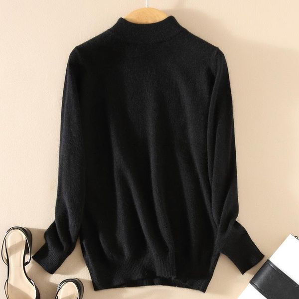 women's sweaters 2021 spring soft women pullovers knitted neck female long sleeve one, White;black
women's sweaters 2021 spring soft women pullovers knitted neck female long sleeve one, White;black