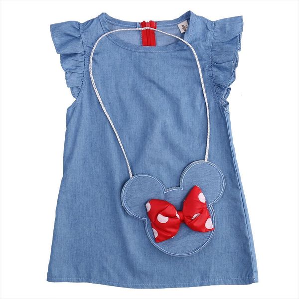 kids girl solid ruffle dress short sleeve with mouse bag denim party sweet dresses sundress clothes, Red;yellow
kids girl solid ruffle dress short sleeve with mouse bag denim party sweet dresses sundress clothes, Red;yellow