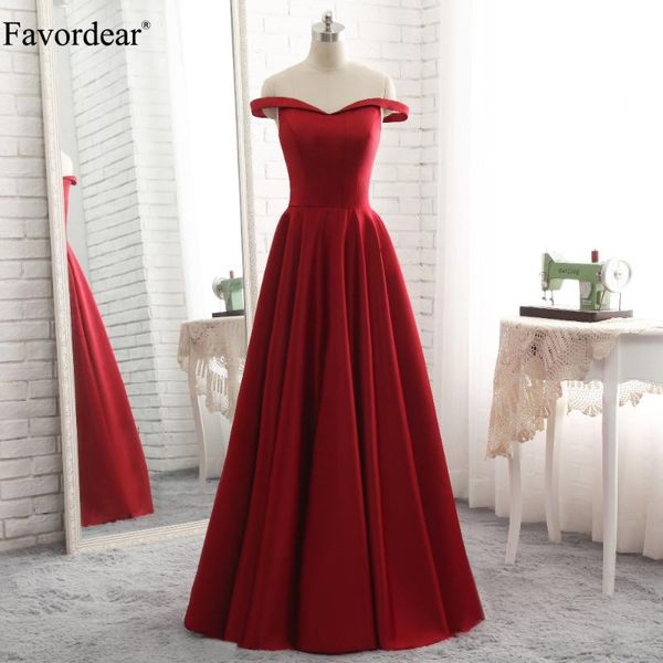 party dresses favordear simple off the shoulder satin a line prom gowns boat neck zipper back burgundy evening, White;black
party dresses favordear simple off the shoulder satin a line prom gowns boat neck zipper back burgundy evening, White;black