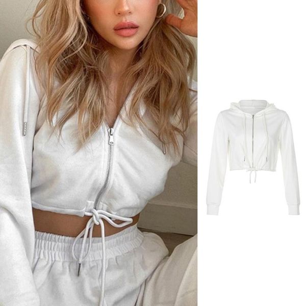 women's hoodies & sweatshirts women long sleeve cropped full zip drawstring sweatshirt jacket solid color harajuku sporty slim crop coa, Black
women's hoodies & sweatshirts women long sleeve cropped full zip drawstring sweatshirt jacket solid color harajuku sporty slim crop coa, Black