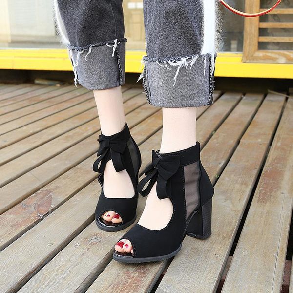 sandals spring and autumn screen single shoe waterproof platform coarse-heeled high-heeled fishmouth for women's shoes, Black
sandals spring and autumn screen single shoe waterproof platform coarse-heeled high-heeled fishmouth for women's shoes, Black