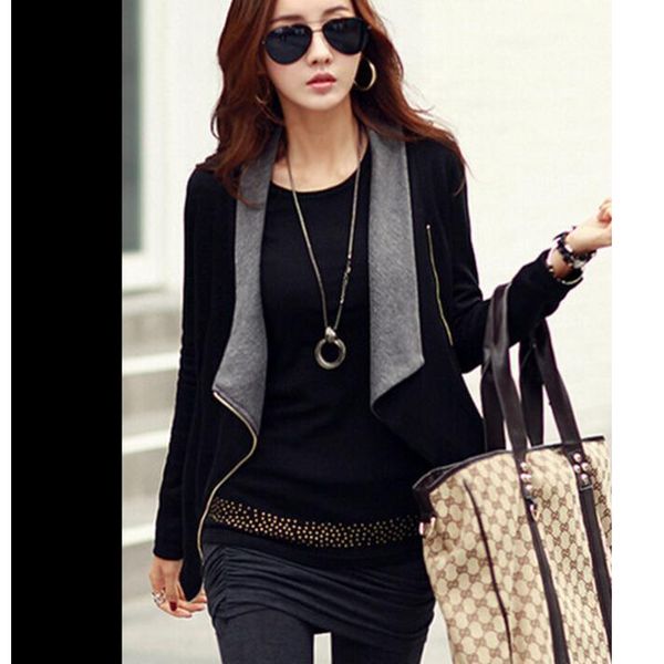 women's suits & blazers one clothing two style solid scarf collar office work elegant women jackets business lady slim plus size thin s, White;black
women's suits & blazers one clothing two style solid scarf collar office work elegant women jackets business lady slim plus size thin s, White;black