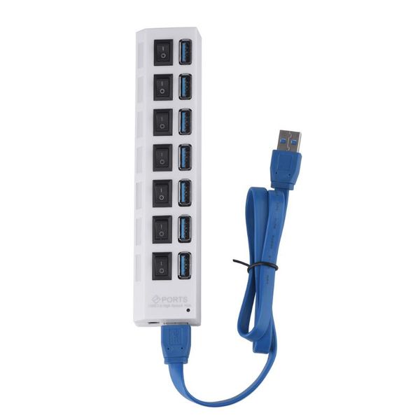 hubs usb power strip 3.0 slim design with on/off hi-speed for seriesx ps5 7 ports splitter pc charger adapter
hubs usb power strip 3.0 slim design with on/off hi-speed for seriesx ps5 7 ports splitter pc charger adapter